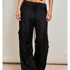 Dana Foley silk cargo pants